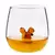 Vaso De Vidrio Cristal 3D Brown Squirel 350 Ml - comprar online