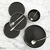 Set Platos playo Porcelana Asphalt x 2 - Black - Chichimamerry Home