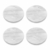 Set Posavasos Mármol Luxury x 4 - White
