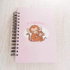 Cuaderno embarazo monitos