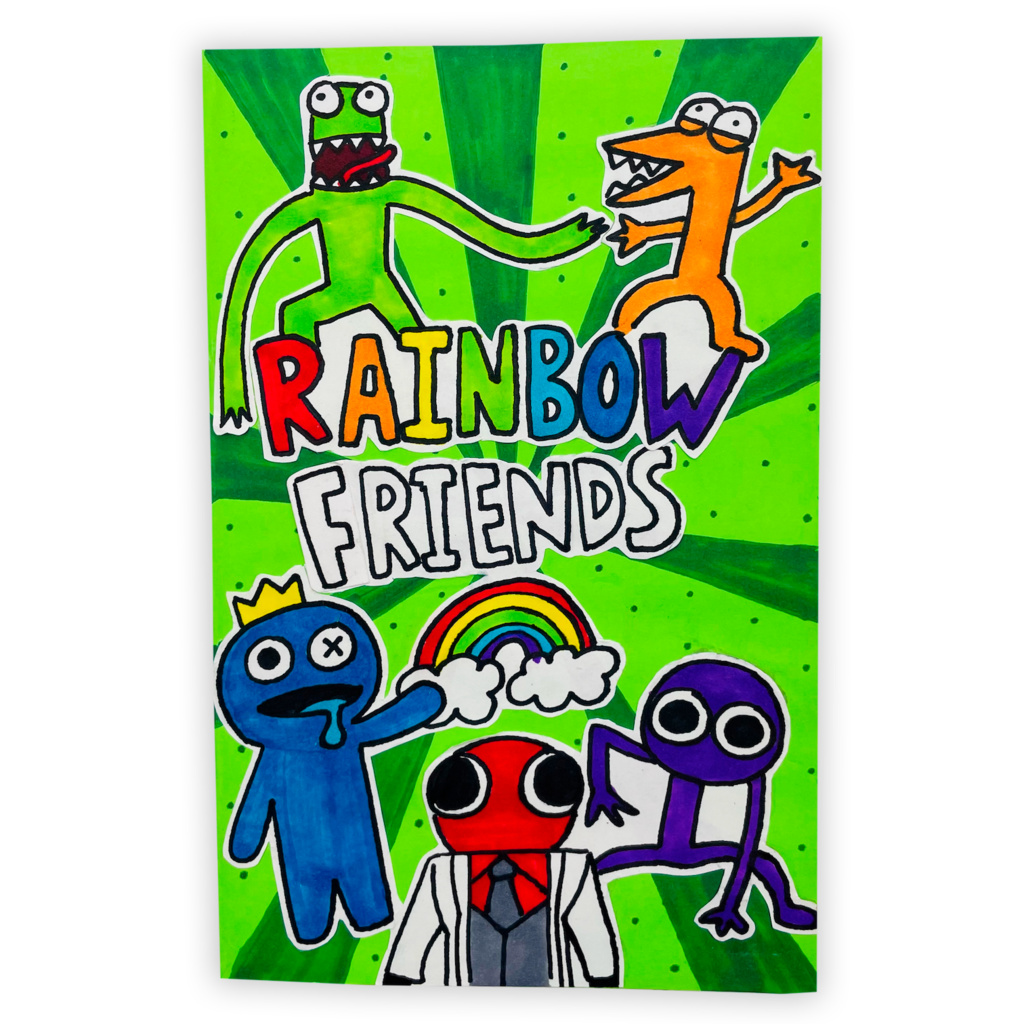 Rainbow Friends - Blue en 2023  Libros para pintar, Dibujos, Dibujos para  colorear