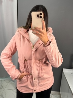 Parka rosa cheap peluciada