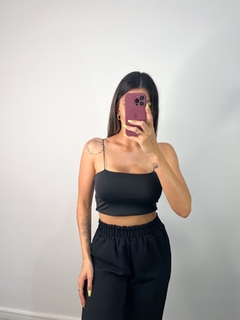 Cropped alça - Preto