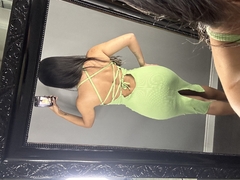 Vestido ribana - Verde - Loja B'Mikaylla