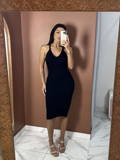 Vestido Eva Tricot Modal - Preto na internet