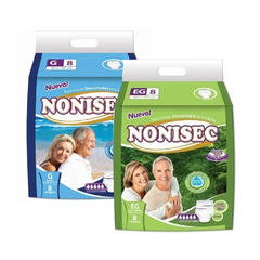 NONISEC Ropa interior descartable x 8 (G al EG)