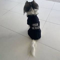 I BREAK THE RULES - Remera perro en internet