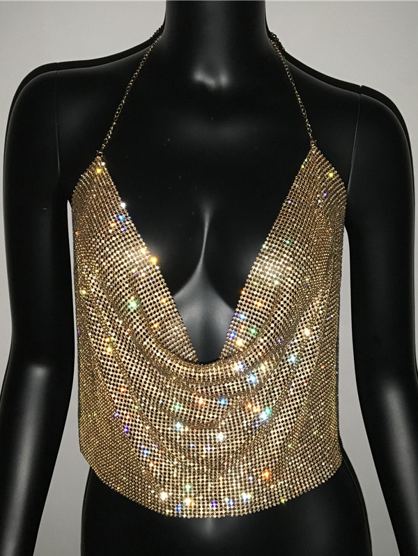 Top Cropped Strass