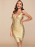 Vestido Bandagem Dourado - lojalilastore | Moda Feminina e acessórios