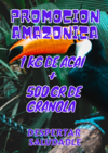 Promocion Amazonica Acai 1 kg + granola tradicional 500 gr