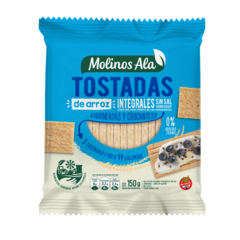 Tostadas de arroz integral sin sal (Molino Ala) x 150 gr