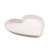 Porta Anéis de Cerâmica Branco Coração Grande - comprar online