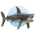 Brinquedo Barco Shark Wave Mais Tubarão Para Piscina - Estrela do Lar - Aqui tem tudo que seu lar merece