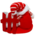 Decoração Papai Noel Nevado Presentes Vermelho - 28 Cm na internet