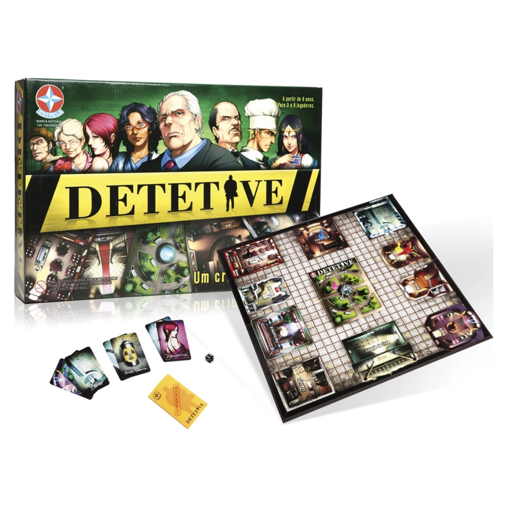 Jogo de tabuleiro detetive 8anos estrela - Stillus Shop