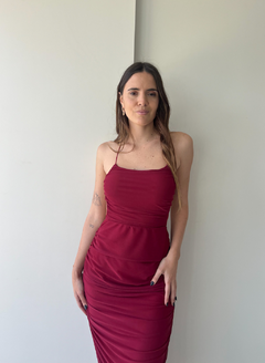 VESTIDO LINDSAY BORDO - comprar online