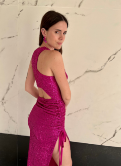 VESTIDO HILARY FUCSIA - tienda online