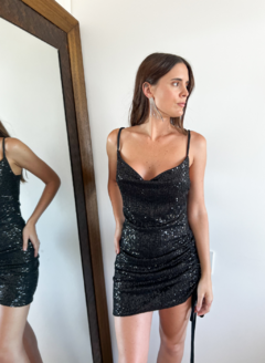 VESTIDO LAU PAIETTE BLACK - comprar online