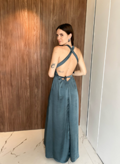 VESTIDO AMBAR BLUE - Nina Na House