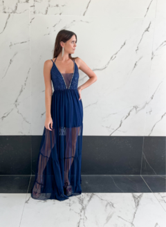 VESTIDO ISABELLA BLUE - Nina Na House