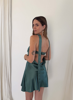 VESTIDO COTI C TEAL - tienda online