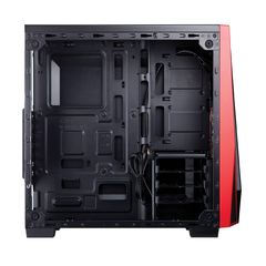 GABINETE PC CORSAIR CARBIDE MID-T ACRILICRO RED/BK en internet