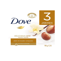 Jabón en barra Dove Karité y Vainilla 90 g pack 3 unidades - comprar online