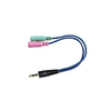 Adaptador Auricular PC Celular PS4 Microfono y Audio Stereo Plug