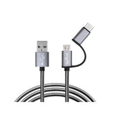 Cable Celular Lightning USB C y Micro USB 3 en 1 Datos y Carga 2A 1m - comprar online