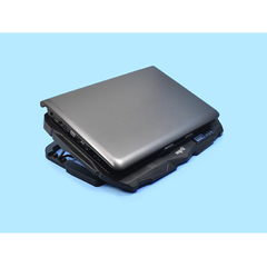 Base Notebook reclinable luz led regulador cooler configurable con pantalla LCD en internet