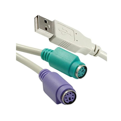 Conversor USB a PS2 Teclado y Mouse Macho a Hembra