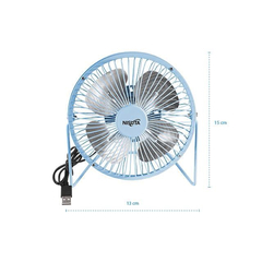 Imagen de Ventilador USB Metalico para Escritorio PC Notebook Auto