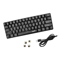 Teclado Gamer Mecánico RGB 61 Teclas software antighosting switches - tienda online