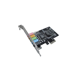 Placa Audio 5.1 64 bit Microfono PCI Express