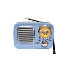 Radio AM-FM vintage con MP3 BT AUX