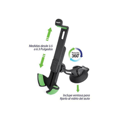 Soporte Celular para Parabrisas Auto giratorio 360° - comprar online