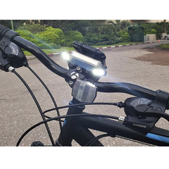 Soporte Celular para Bicicleta con lucez led y power bank carga - tienda online