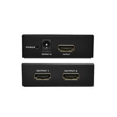 Splitter Divisor Señal HDMI 2 puertos 2 Monitores 4K 3D 1.4b - Refillkit