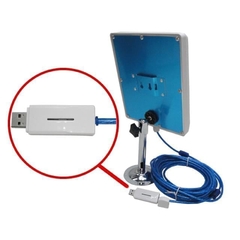 Antena Inalambrica WIFI USB Externa Panel 12 dbi Repetidor 3 km - comprar online