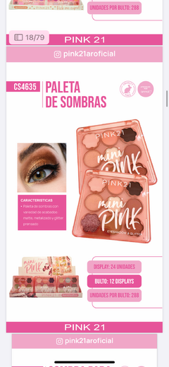 SOMBRA + GLITTER PINK21 CS4635/66851