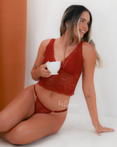 Top Renata - Terra - Leslie Lingerie