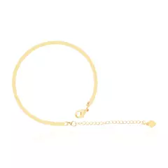 Pulseira Malha Lisa Semijoia Ouro 18K