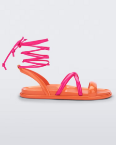 SANDÁLIA MELISSA MAYA - LARANJA/ROSA - comprar online