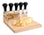 Set Picada Tabla De Madera Bamboo Quesos 6 Piezas Imantada