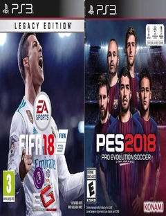 FIFA 18 + PES 2018 PS3