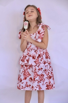 Vestido Floral Red na internet