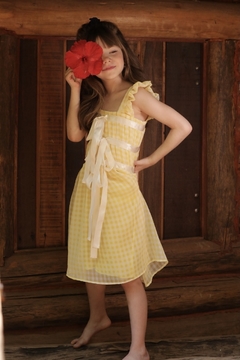 Vestido Vichy Amarelo - loja online