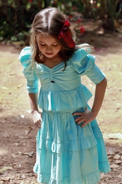 Imagem do vestido doux turquesa
