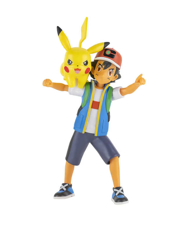 Boneco Pokémon Ash + Pikachu - Sunny Brinquedos