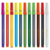 Canetinha Com 10 cores + 2 mágicas Faber-Castell Ref 6128 - comprar online